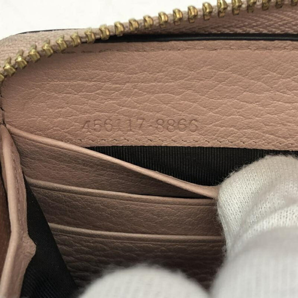 Gucci Pink Gg Canvas Long Wallet (Bi-Fold) (Pre-Owned)