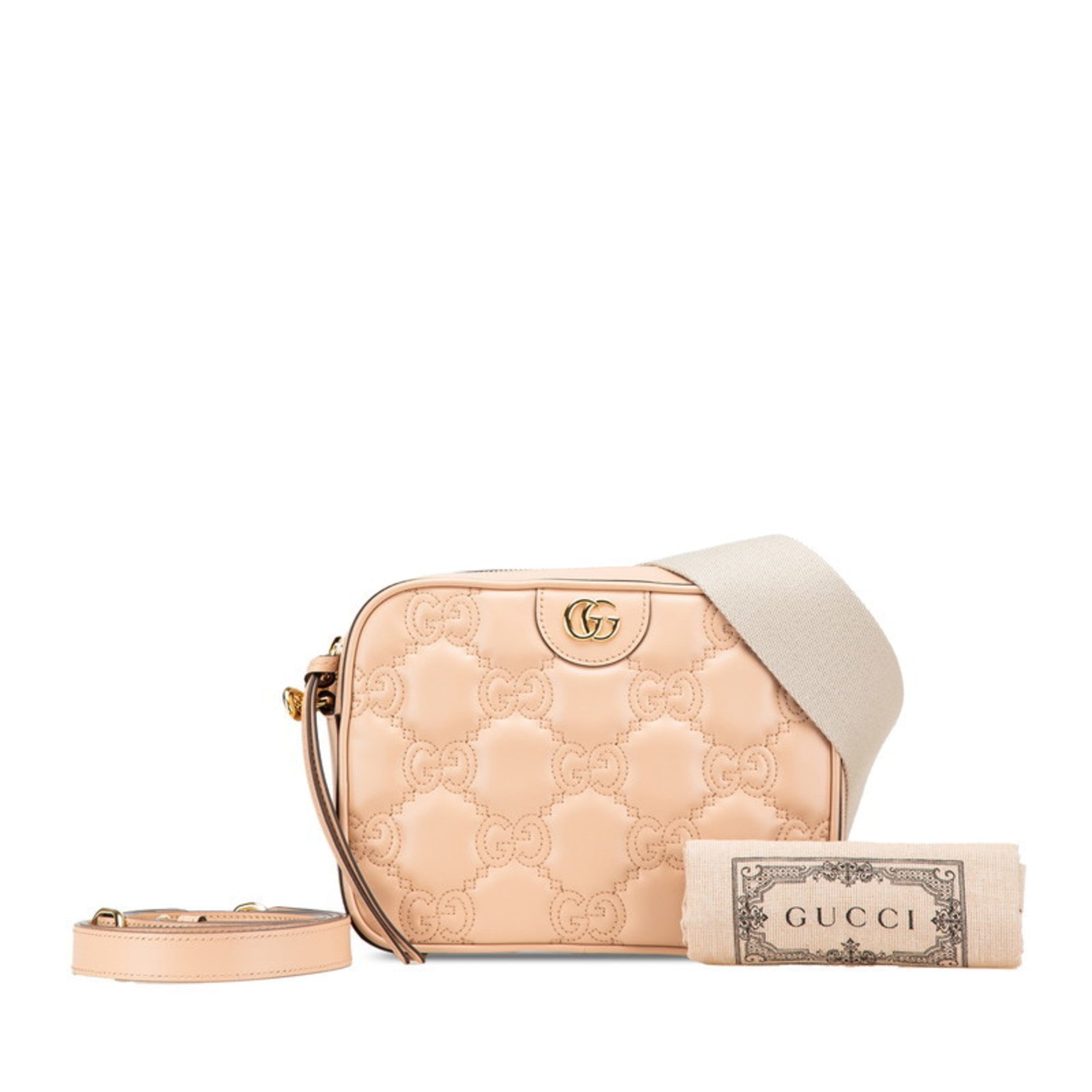 Gucci Beige Leather Shoulder Bag (Pre-Owned)