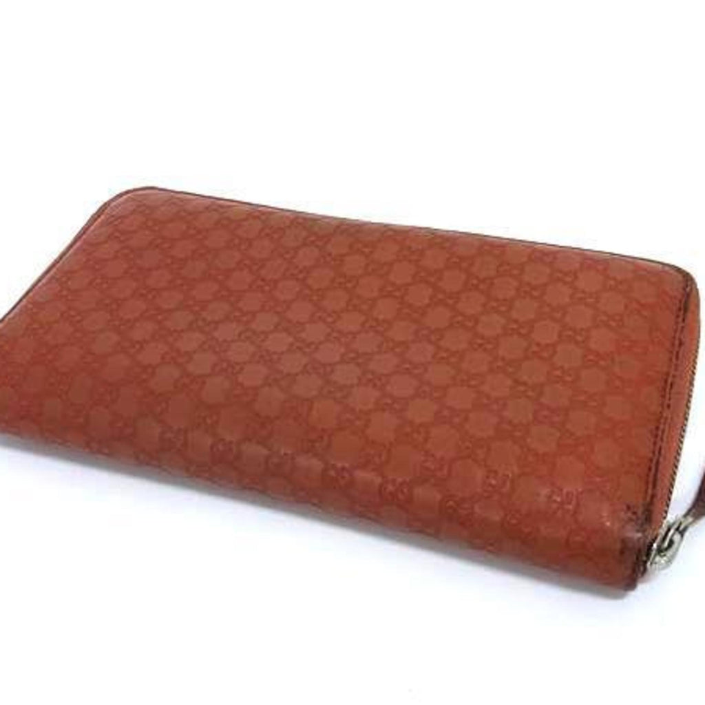 Gucci Brown Leather Long Wallet (Bi-Fold) (Pre-Owned)