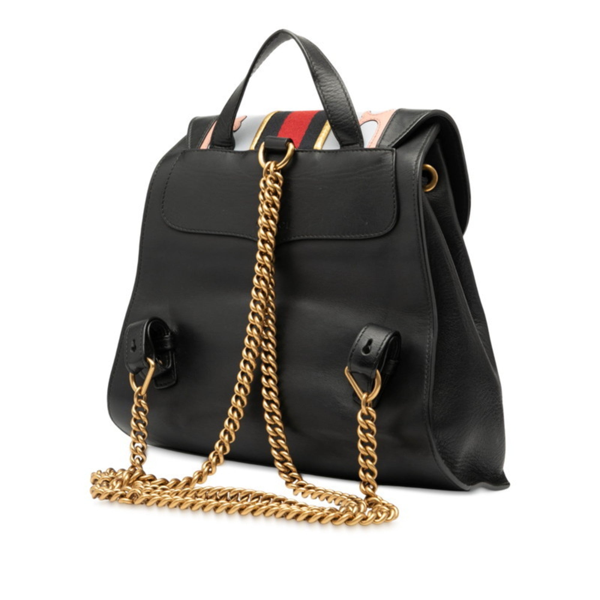 Gucci Black Leather Backpack (Pre-Owned)