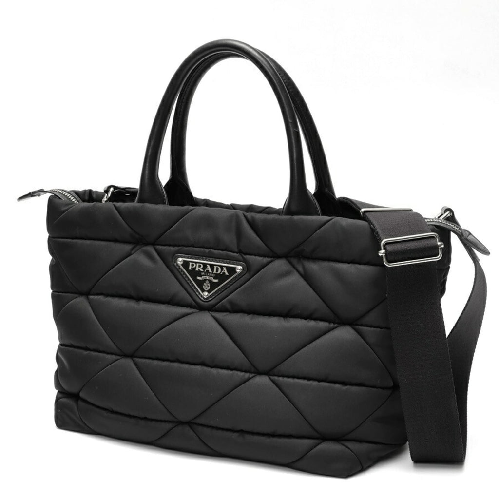 Prada Black Nylon Tote Bag (Pre-Owned)