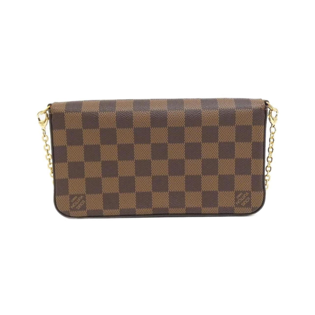Louis Vuitton Damier Ebene Coated Canvas Pochette Shoulder Bag (Pre-Owned)