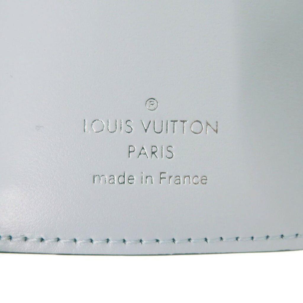 Louis Vuitton Blue Brown Monogram Monogram Leather Wallet (Tri-Fold) (Pre-Owned)
