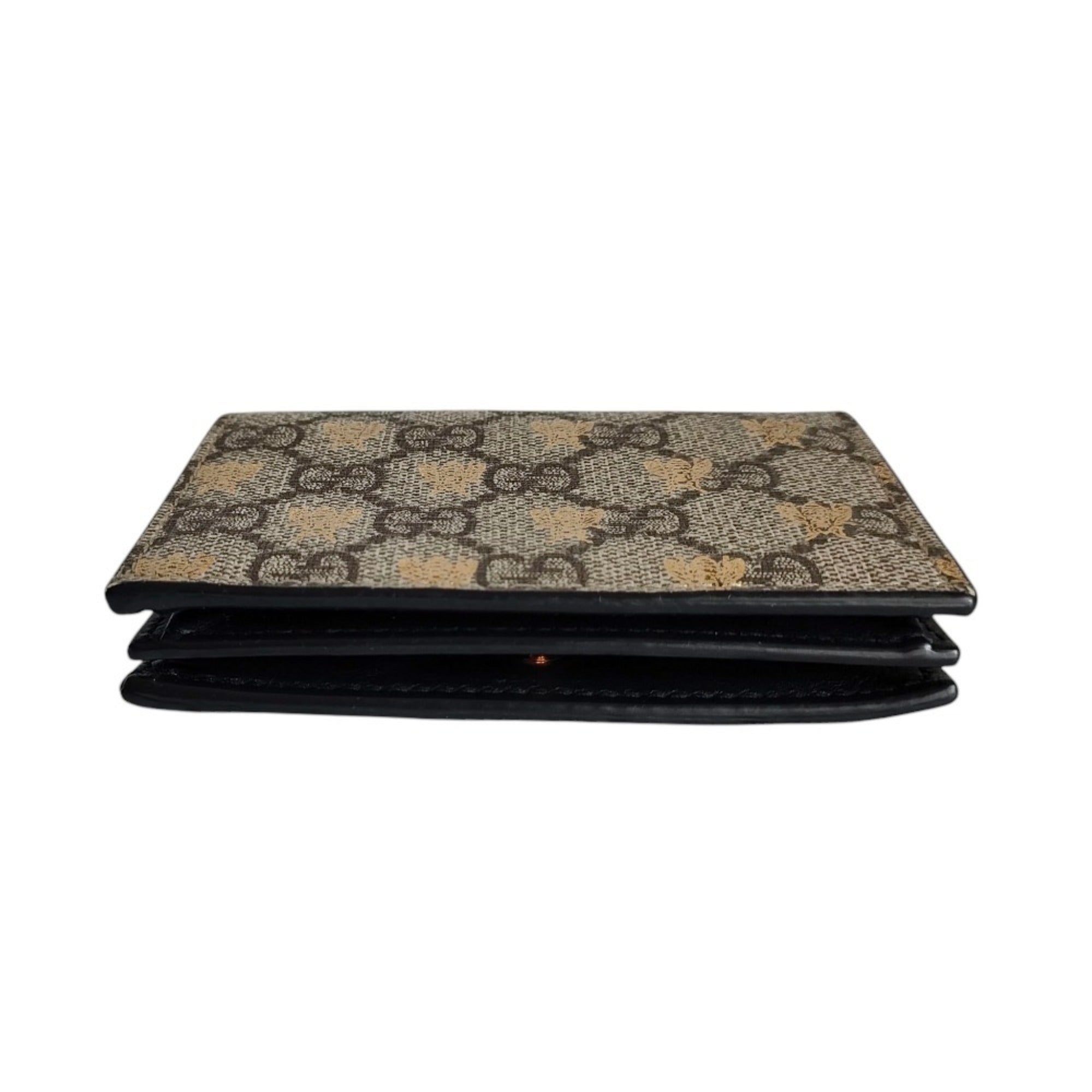 Gucci Beige Brown Gg Supreme Wallet (Bi-Fold) (Pre-Owned)