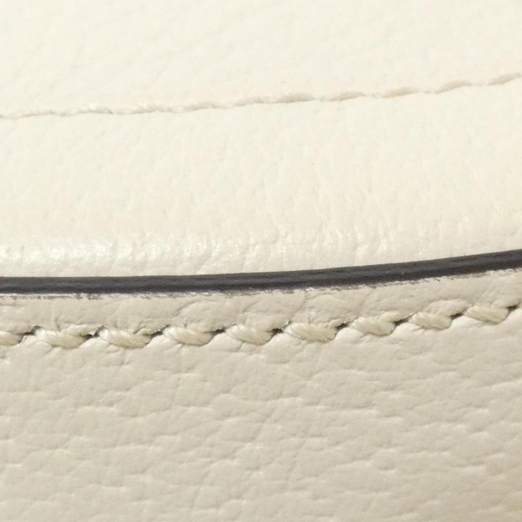 Gucci Ophidia White Leather Shoulder Bag (Pre-Owned)