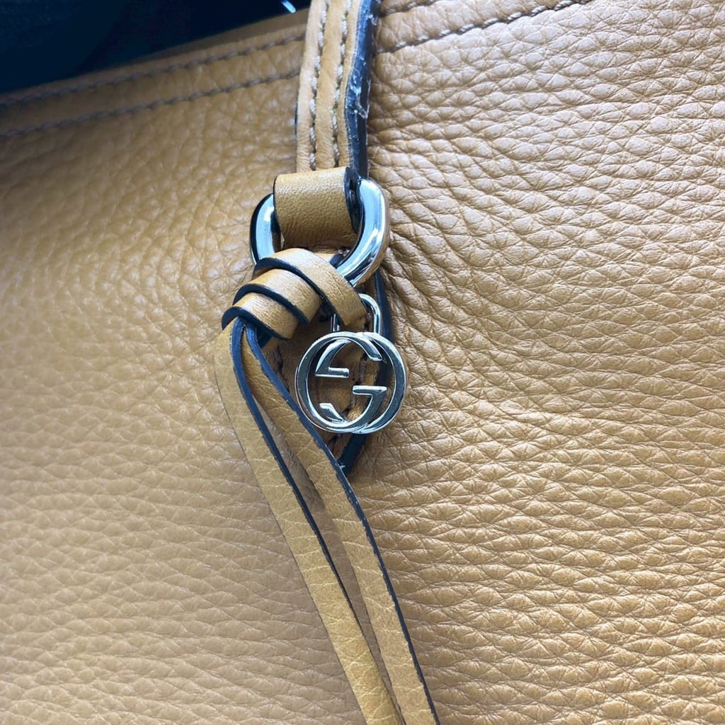 Gucci Yellow Leather Tote Bag (Pre-Owned)