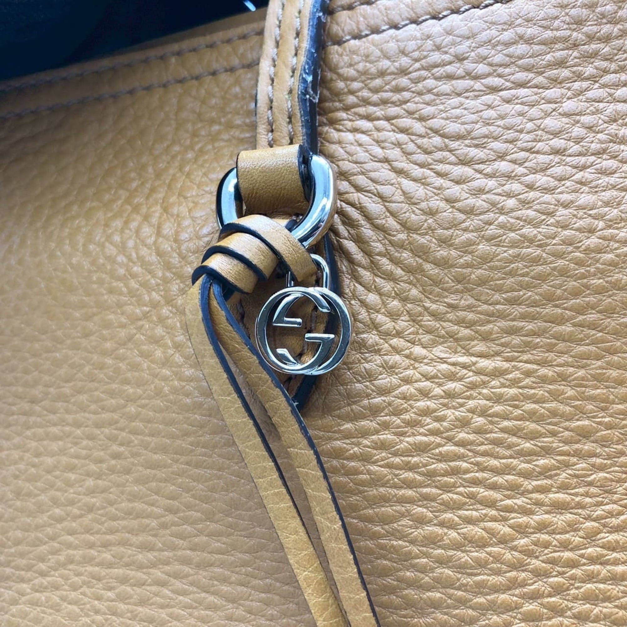 Gucci Yellow Leather Tote Bag (Pre-Owned)