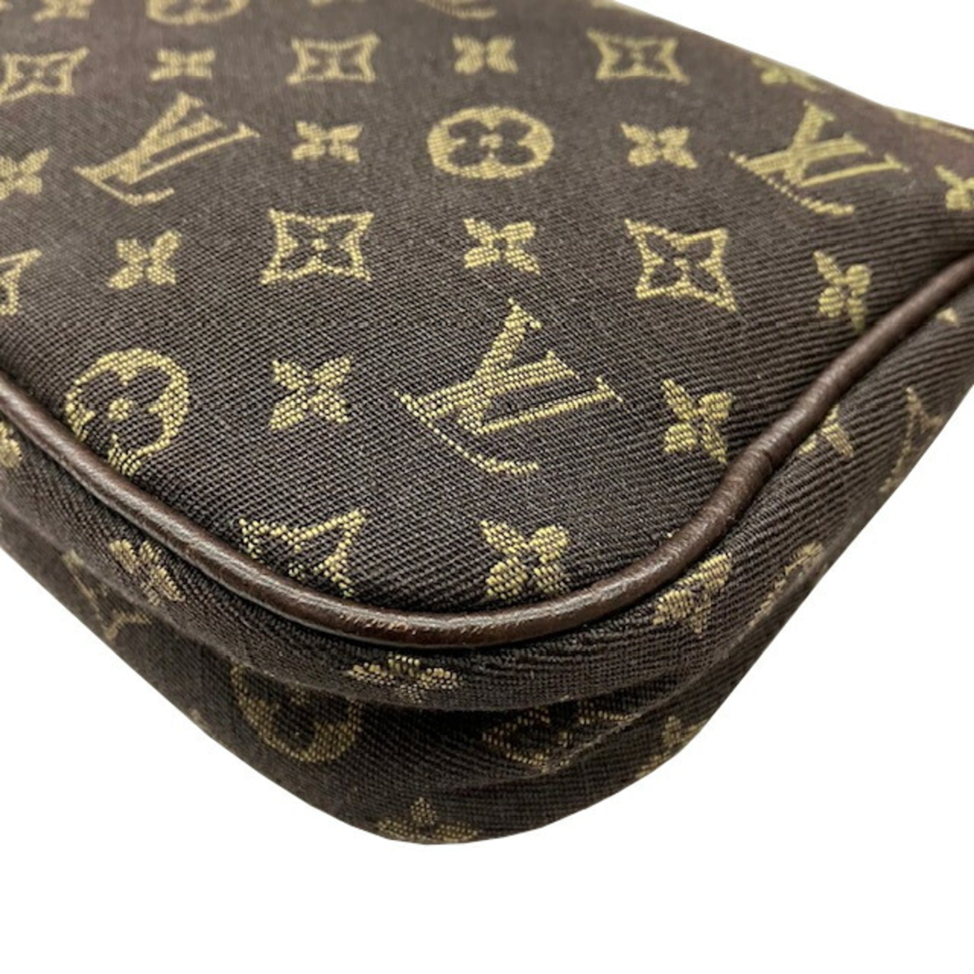Louis Vuitton Brown Ebene Monogram Mini Lin Pouch (Pre-Owned)