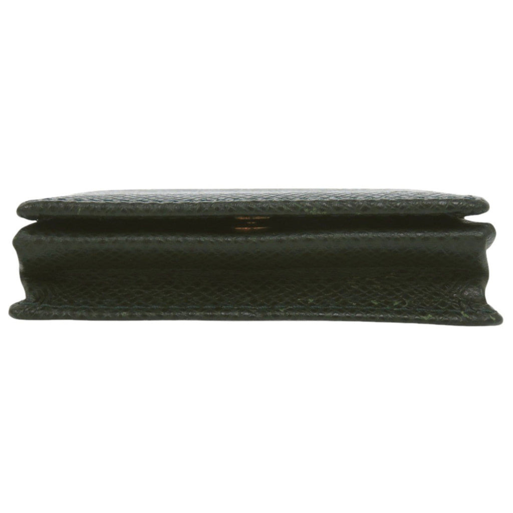 Louis Vuitton Green Taiga Leather Leather Coin Purse/Coin Case (Pre-Owned)
