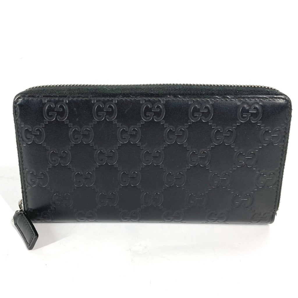Gucci Black Leather Long Wallet (Bi-Fold) (Pre-Owned)