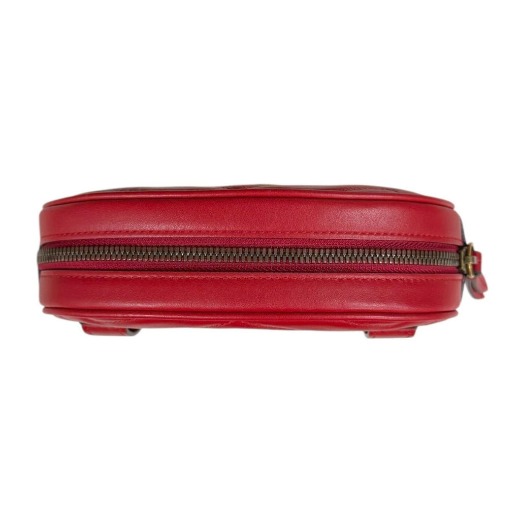 Gucci Red Color Leather Fanny Pack (Pre-Owned)