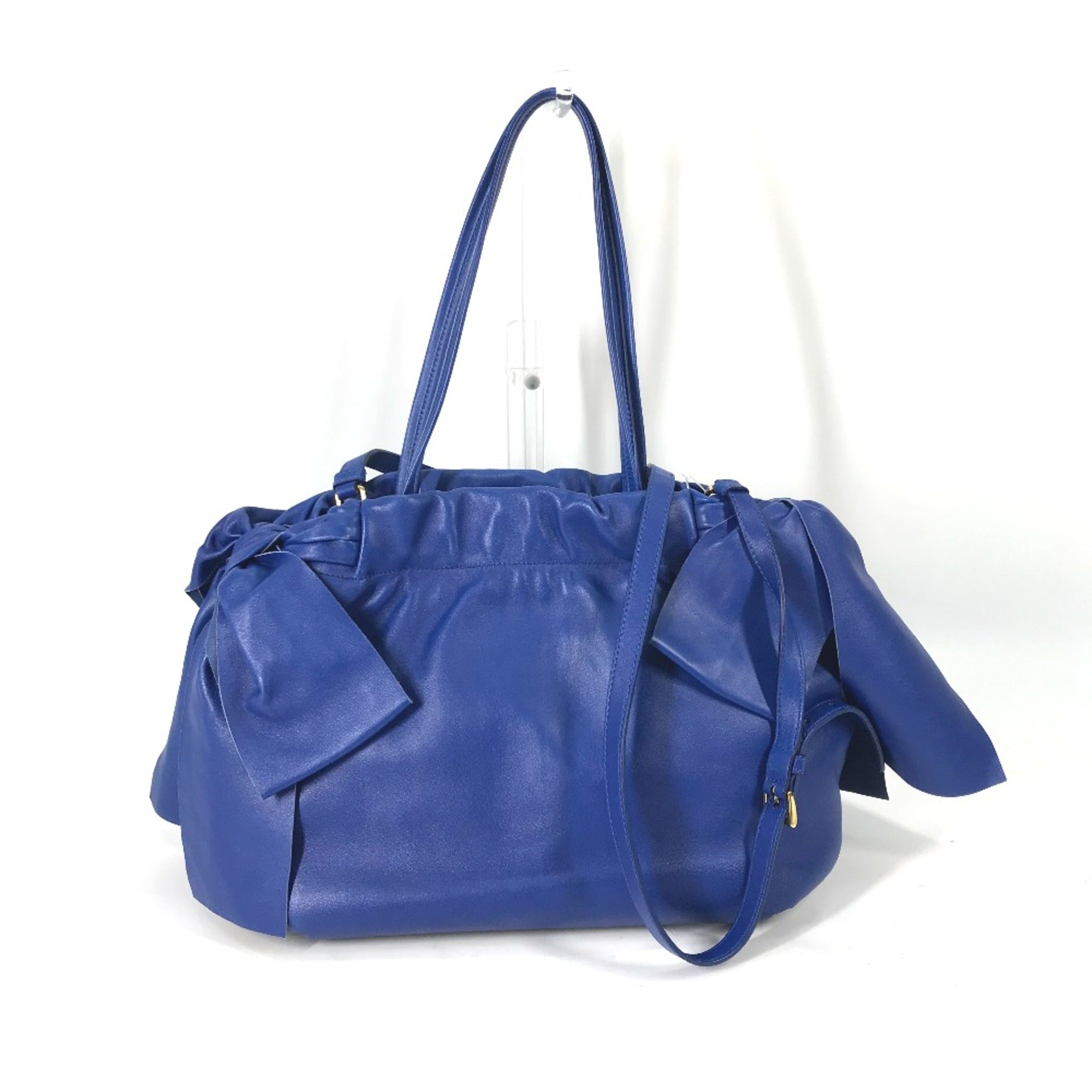 Prada Blue Leather Handbag (Pre-Owned)