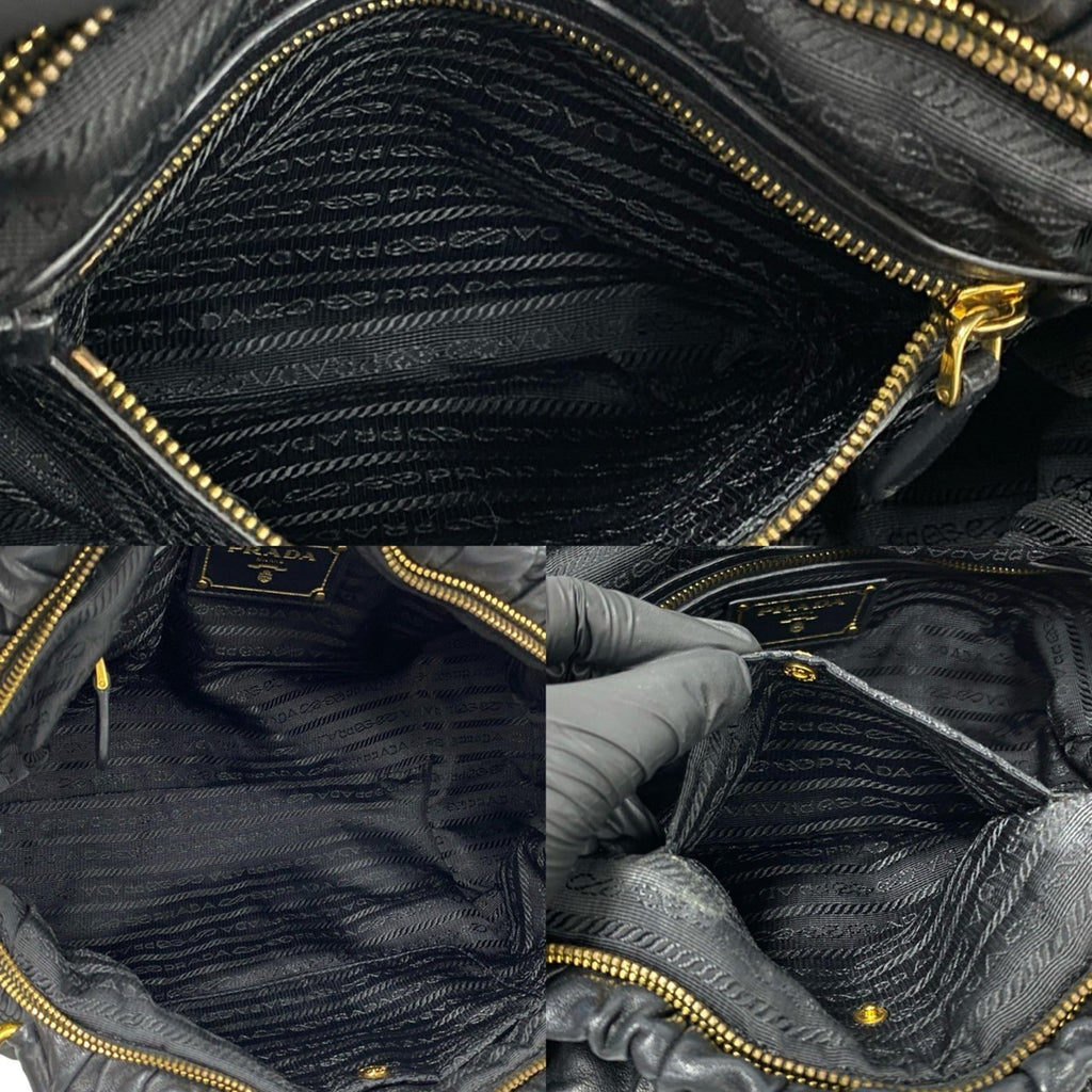 Prada Black Leather Handbag (Pre-Owned)