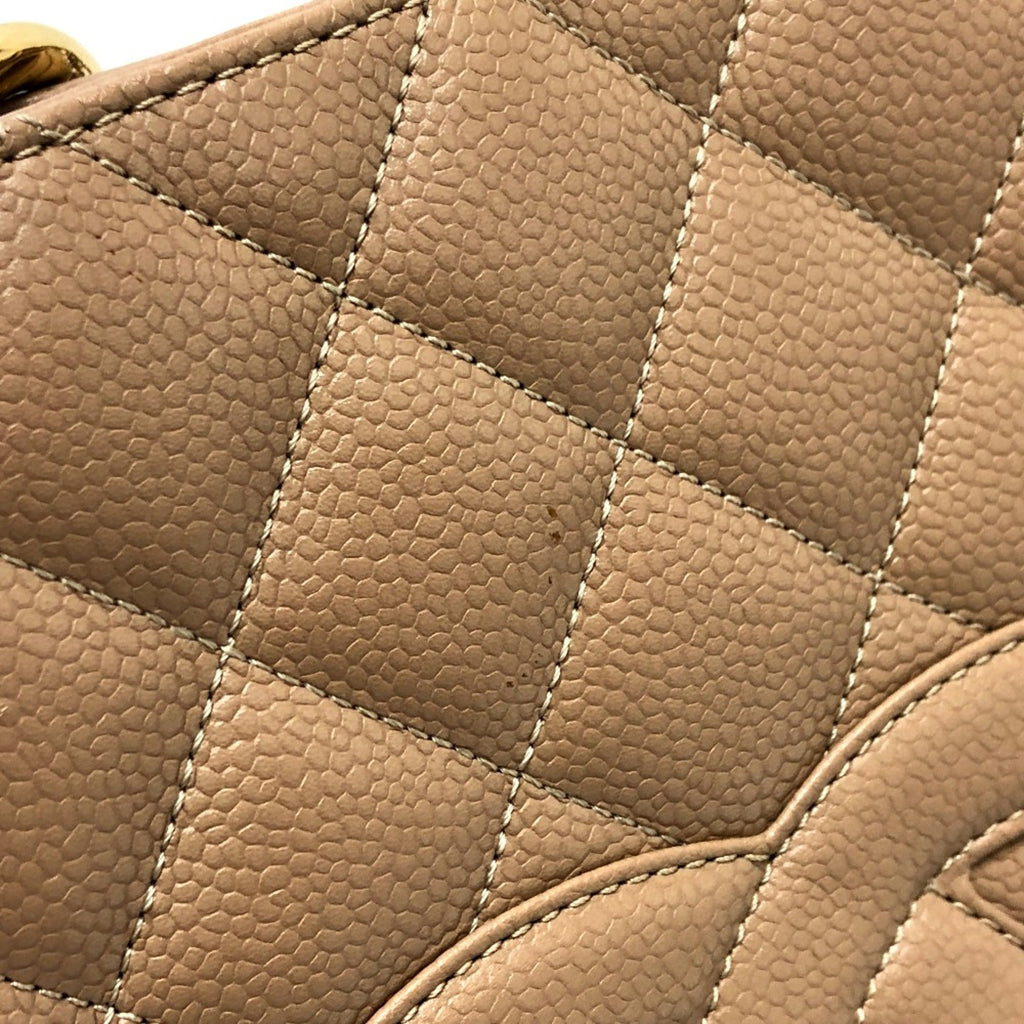 Chanel Beige Leather Shoulder Bag (Pre-Owned)