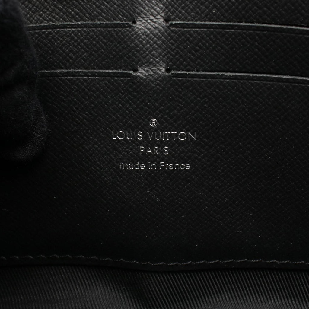Louis Vuitton Black Coated Canvas Leather Shoulder Bag (Pre-Owned)