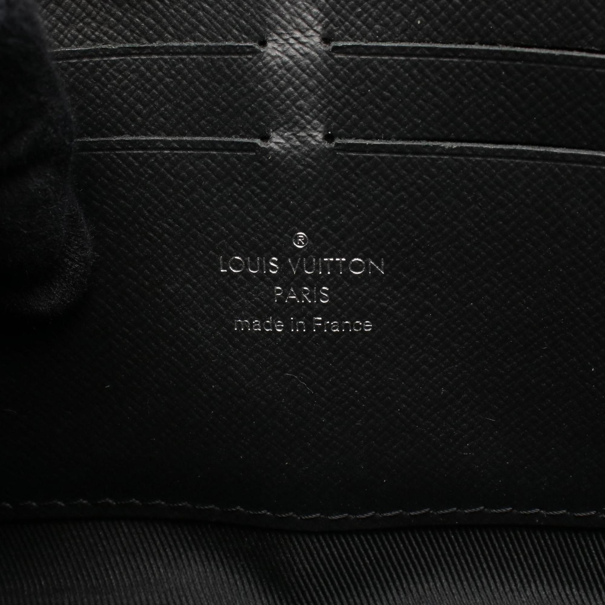 Louis Vuitton Black Coated Canvas Leather Shoulder Bag (Pre-Owned)