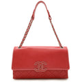 Chanel Pink Leather Shoulder Bag (Pre-Owned)