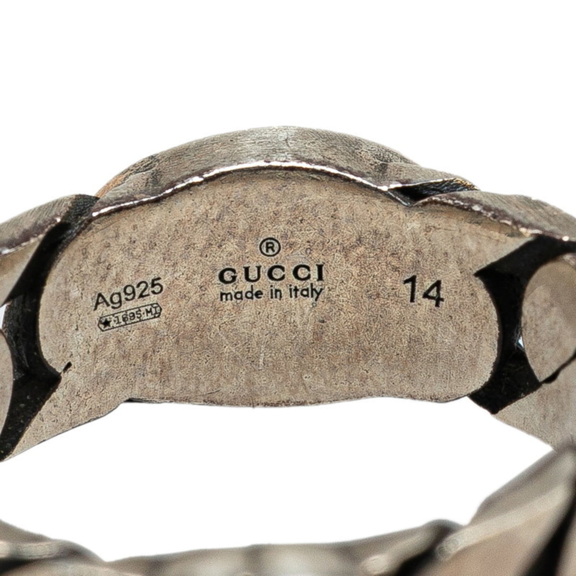 Gucci Silver Silver 925 Band Ring (Pre-Owned)