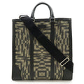 Gucci Beige Black Gg Supreme Leather Shoulder Bag Tote Bag (Pre-Owned)
