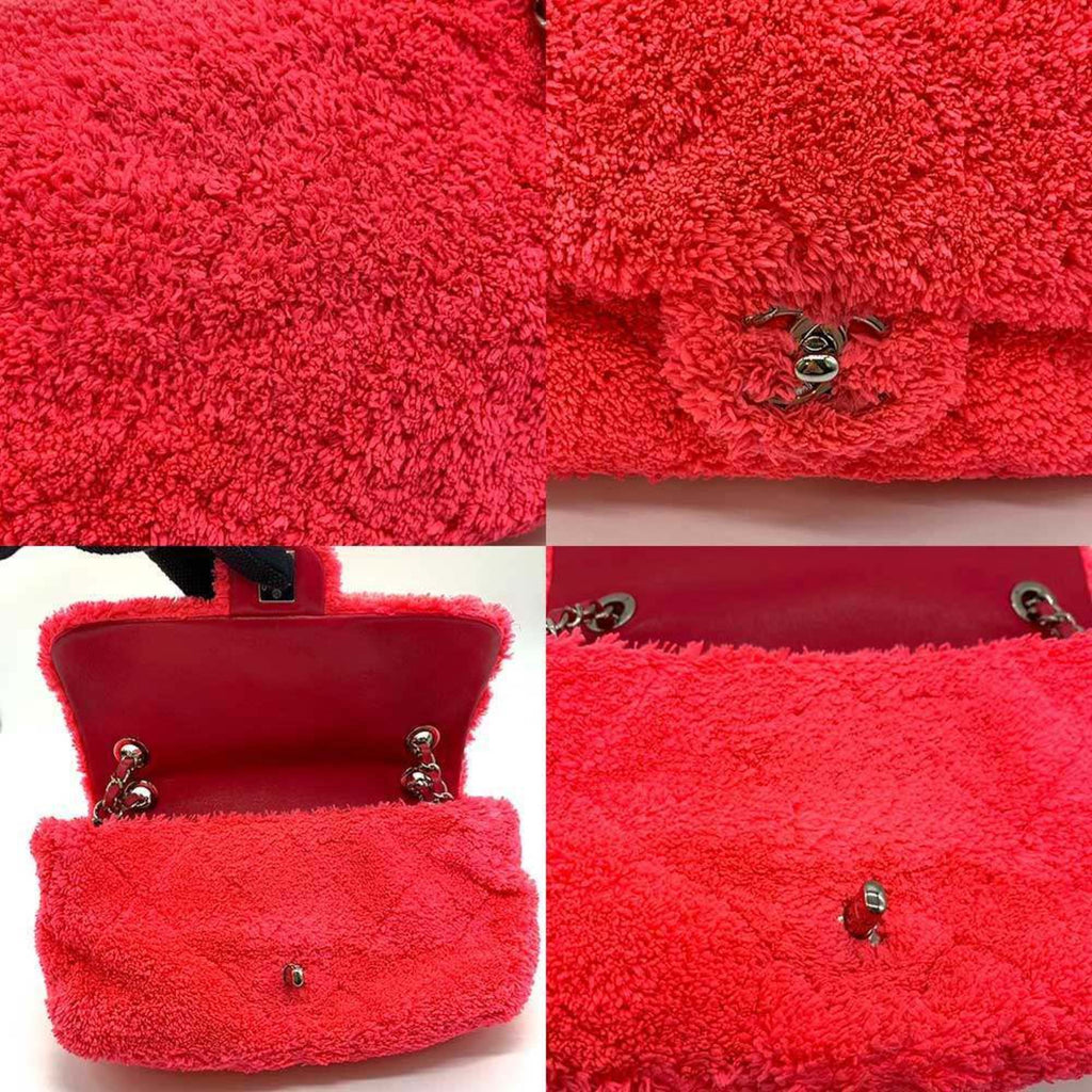 Chanel Pile Fabric Pochette Shoulder Bag (Pre-Owned)