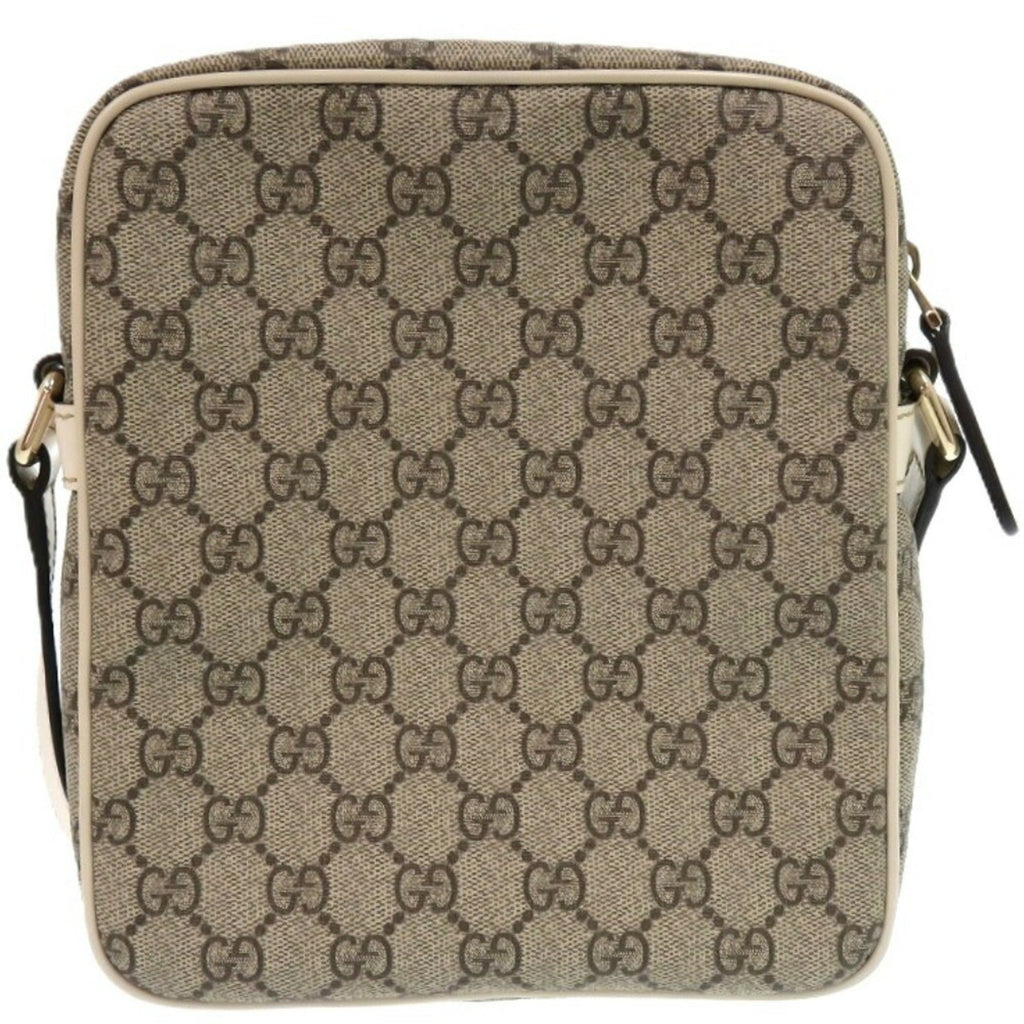 Gucci Brown Ivory Gg Supreme Pvc Shoulder Bag (Pre-Owned)