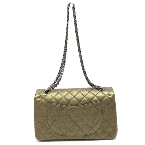 Chanel Bronze Leather Shoulder Bag (Pre-Owned)