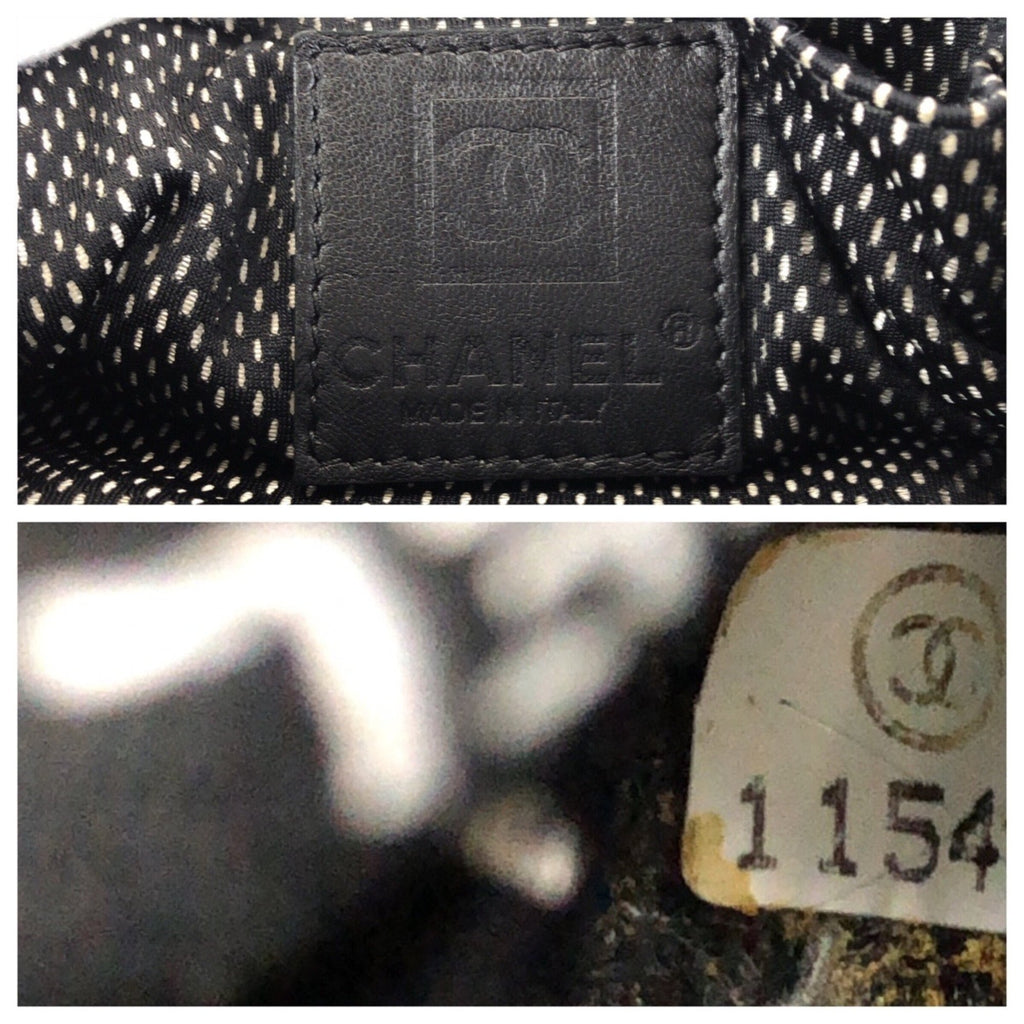 Chanel Black Coated Canvas Shoulder Bag (Pre-Owned)