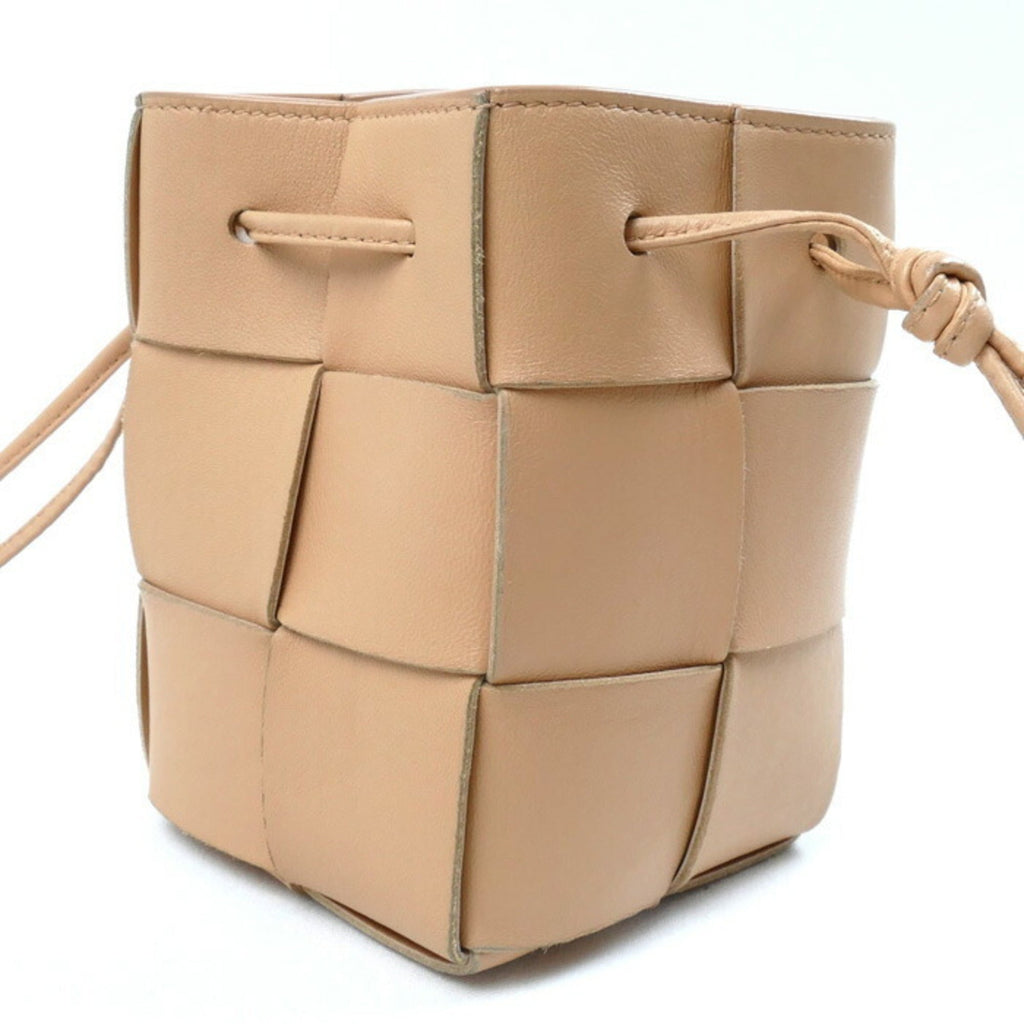 Bottega Veneta Beige Leather Shoulder Bag (Pre-Owned)