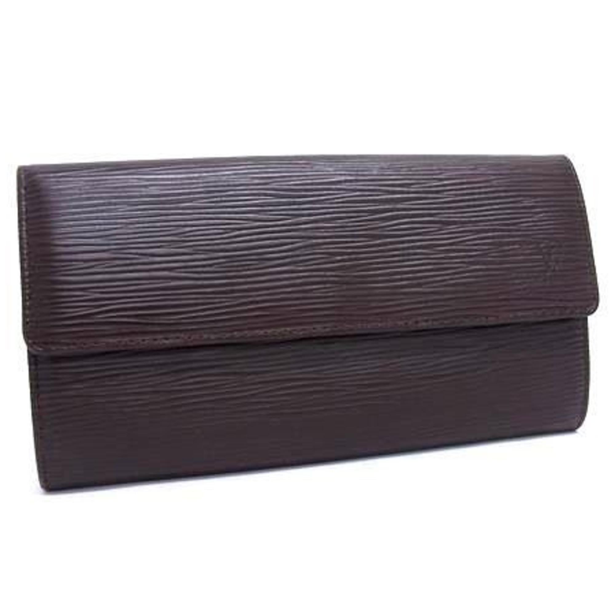 Louis Vuitton Epi Brown Epi Leather Long Wallet (Bi-Fold) (Pre-Owned)