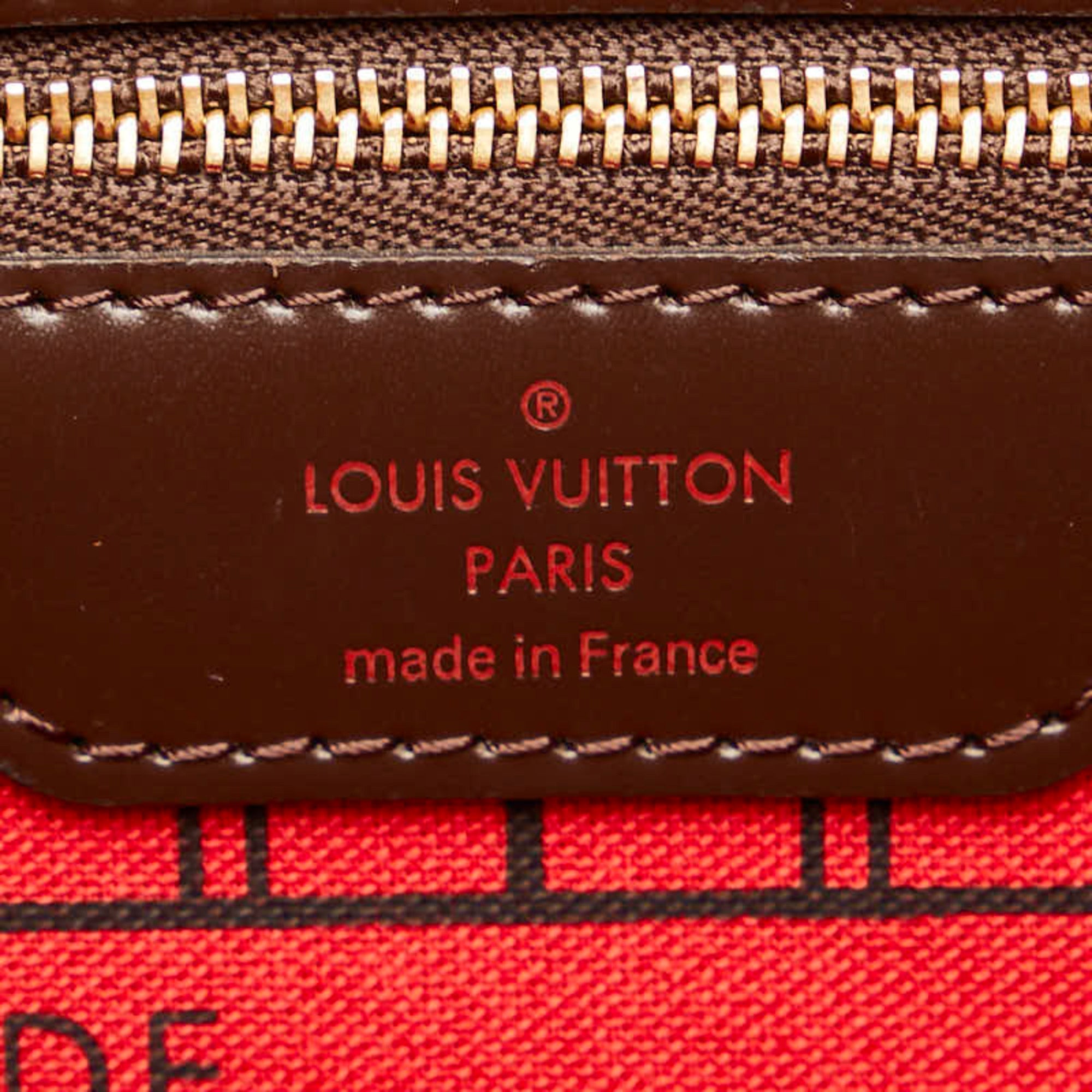 Louis Vuitton Brown Pvc Leather Handbag Pochette Pouch Tote Bag (Pre-Owned)