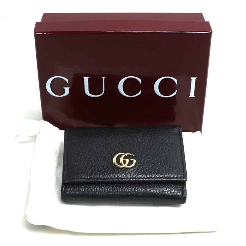 Gucci Black Leather Wallet (Tri-Fold) (Pre-Owned)