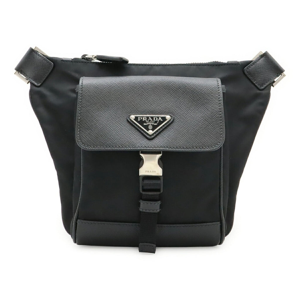 Prada Black Nero Nylon Pouch Sling Bag (Pre-Owned)