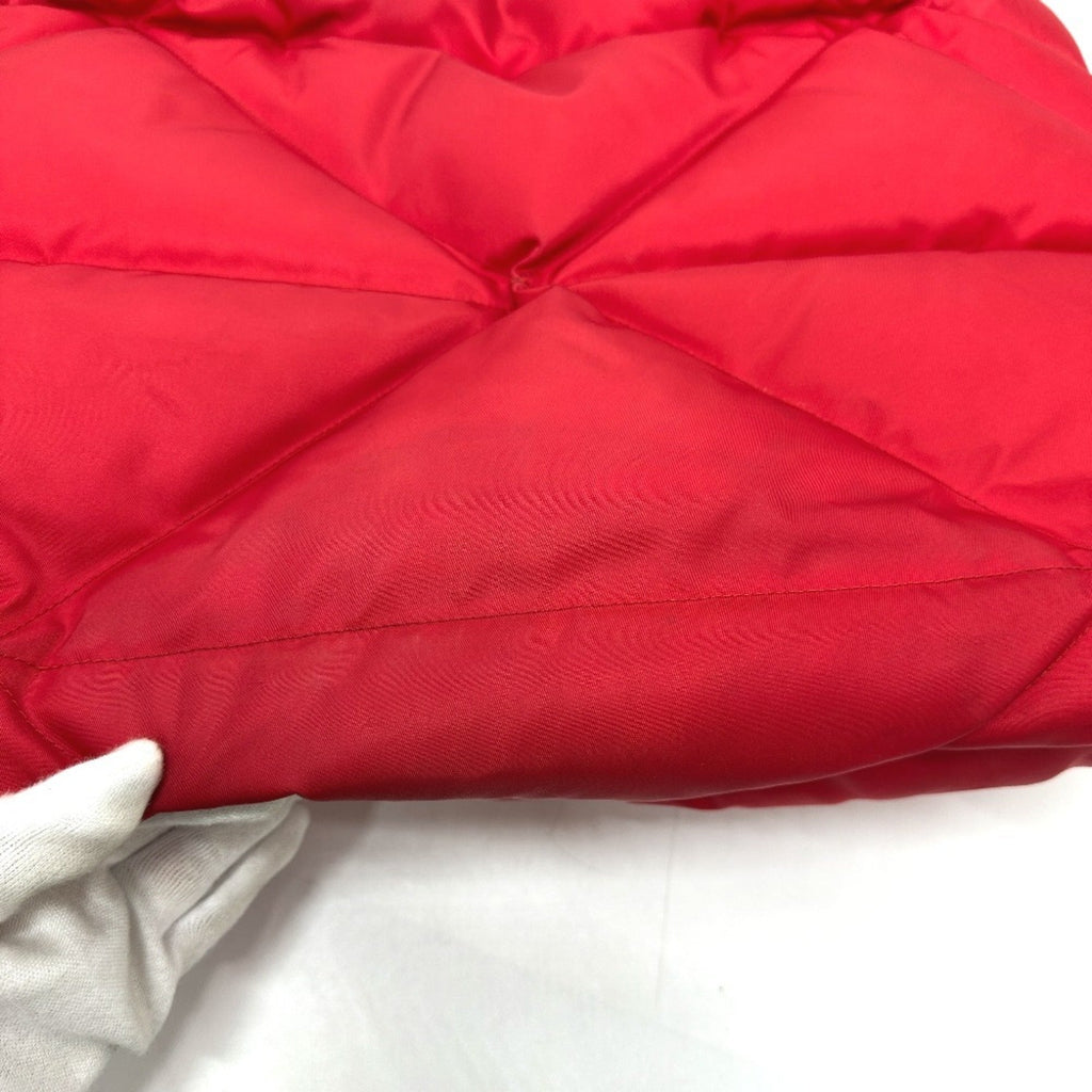 Prada Red Color Nylon Tote Bag (Pre-Owned)