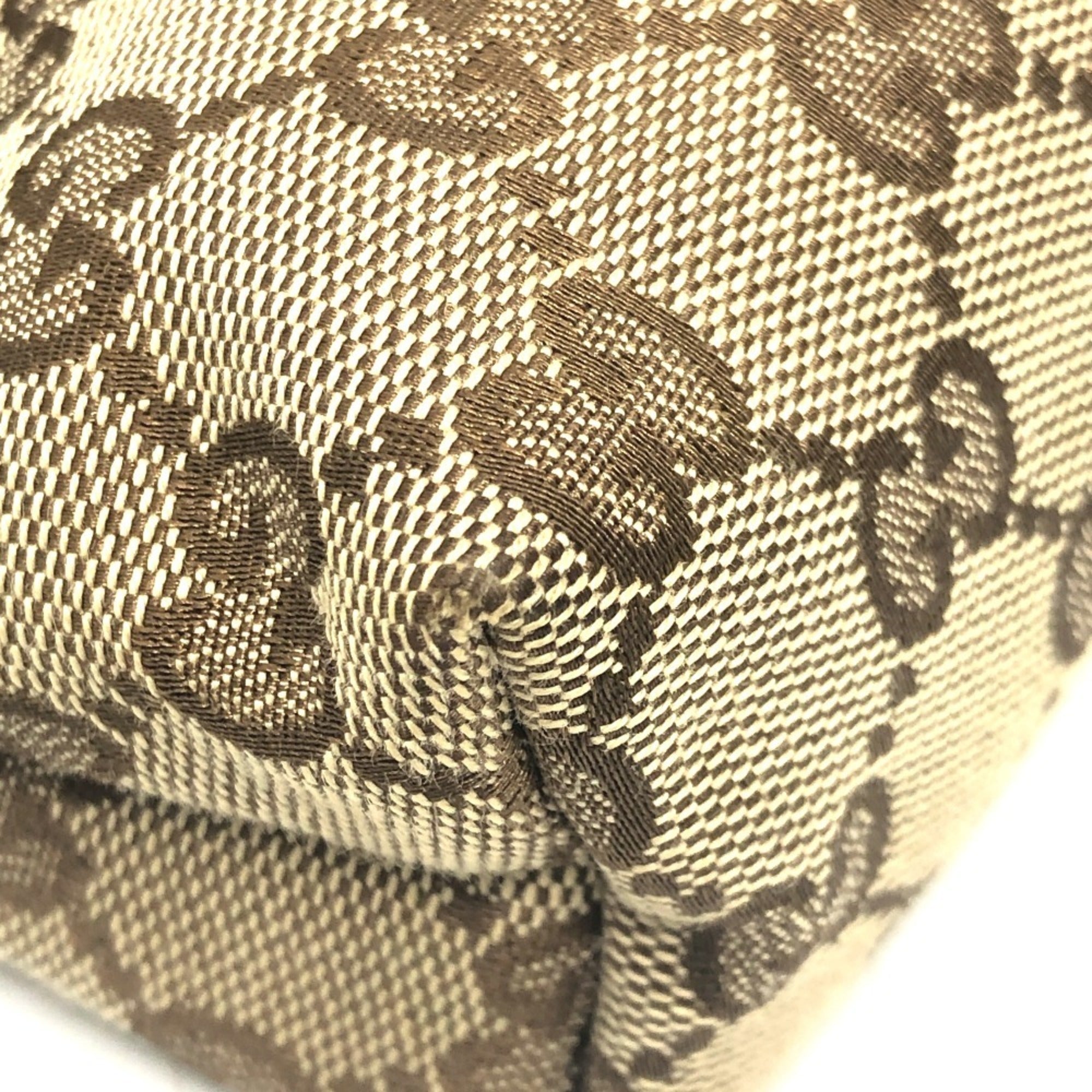 Gucci Beige Brown Gg Canvas Fanny Pack (Pre-Owned)