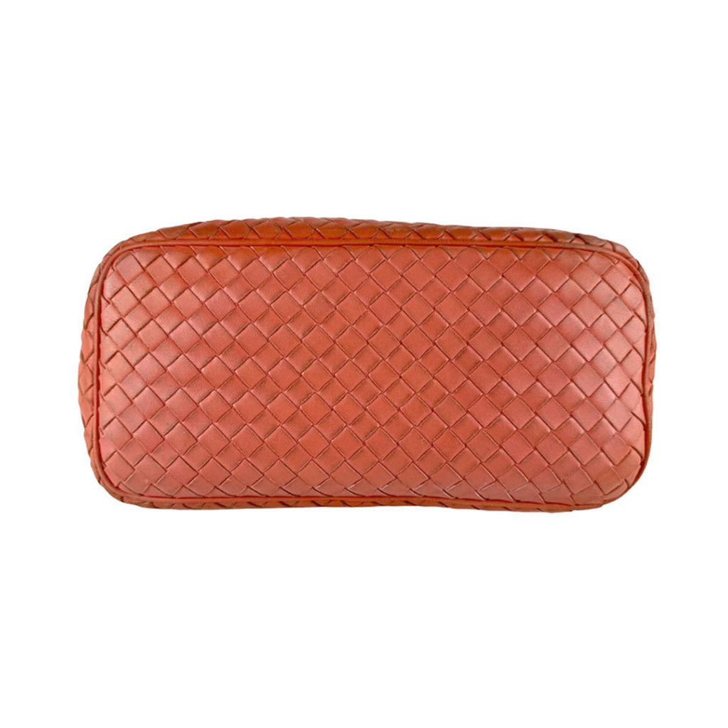Bottega Veneta Orange Leather Shoulder Bag (Pre-Owned)