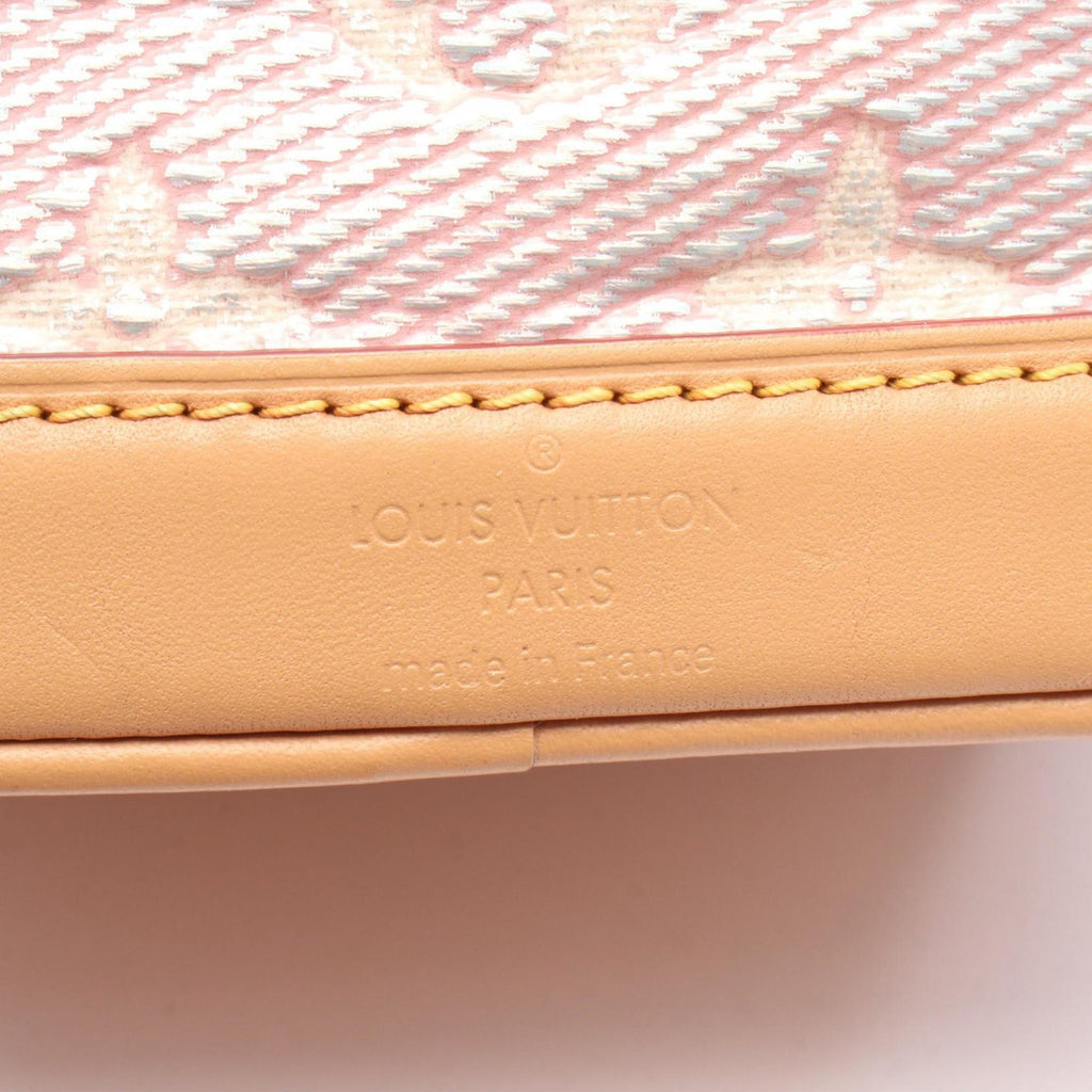 Louis Vuitton Brown Pink Monogram Leather Jacquard Handbag (Pre-Owned)