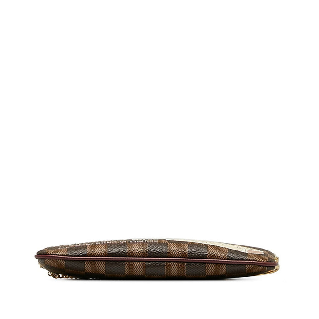 Louis Vuitton Brown Pvc Leather Pochette Pouch (Pre-Owned)