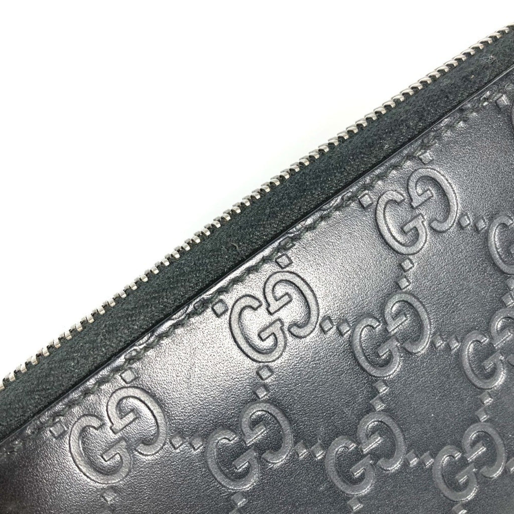 Gucci Black Leather Long Wallet (Bi-Fold) (Pre-Owned)