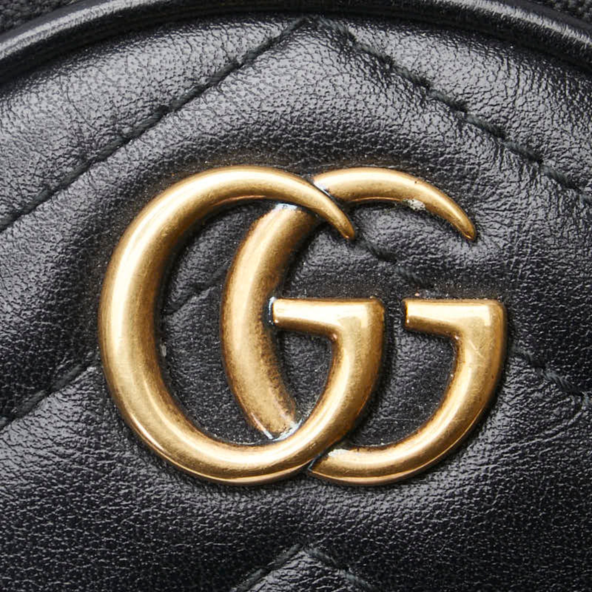 Gucci Black Leather Coin Purse/Coin Case (Pre-Owned)