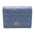 Gucci Blue Leather Wallet (Bi-Fold) (Pre-Owned)
