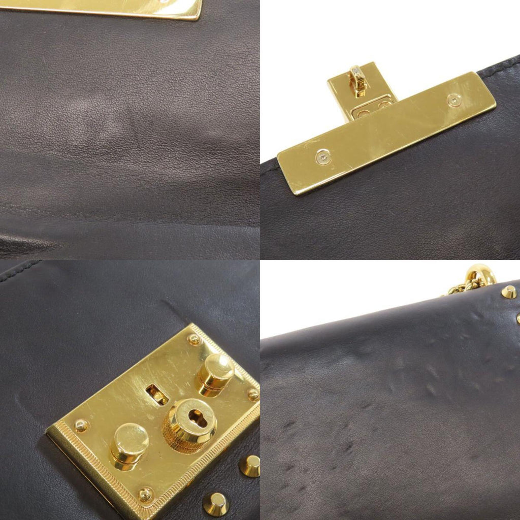 Gucci Black Leather Shoulder Bag (Pre-Owned)