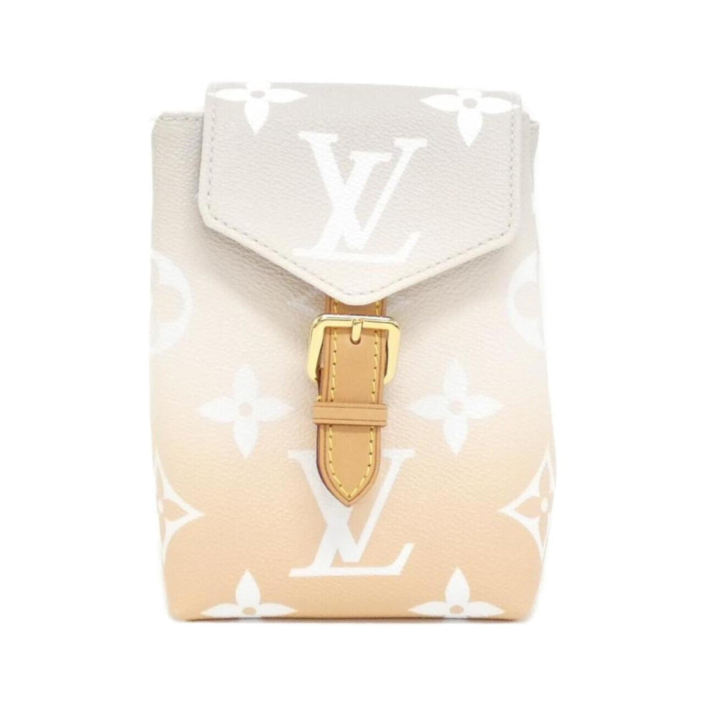 Louis Vuitton Beige White Coated Canvas Backpack (Pre-Owned)
