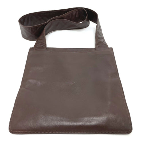 Chanel Brown Leather Shoulder Bag (Pre-Owned)