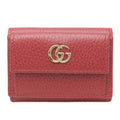 Gucci Red Color Leather Wallet (Tri-Fold) (Pre-Owned)