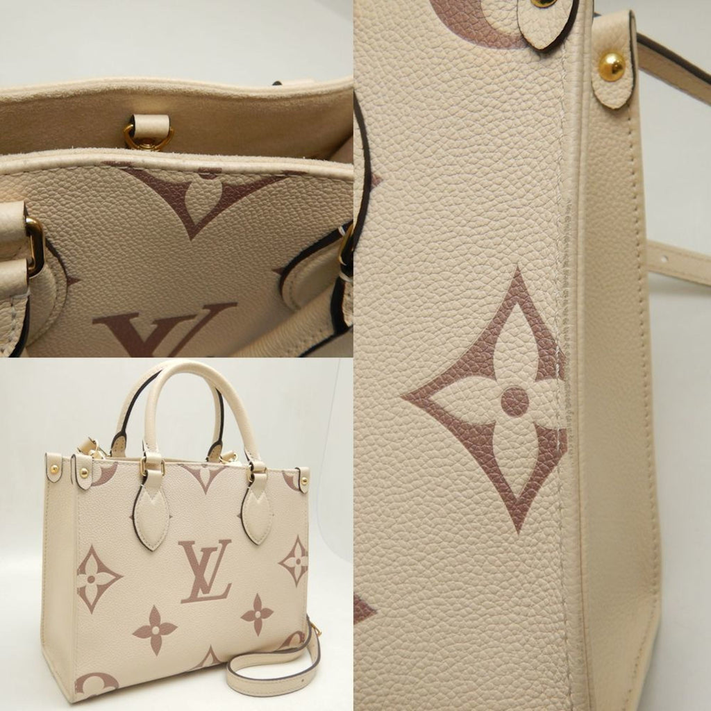 Louis Vuitton Cream Monogram Empreinte Tote Bag (Pre-Owned)