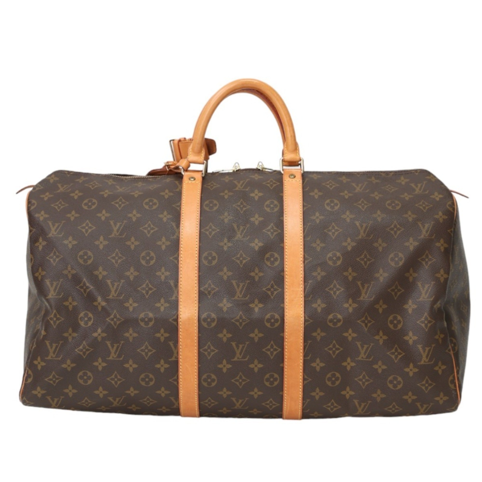 Louis Vuitton Brown Monogram Canvas Boston Bag (Pre-Owned)