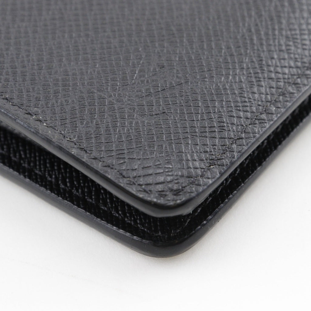 Louis Vuitton Taiga Black Noir Taiga Leather Long Wallet (Bi-Fold) (Pre-Owned)