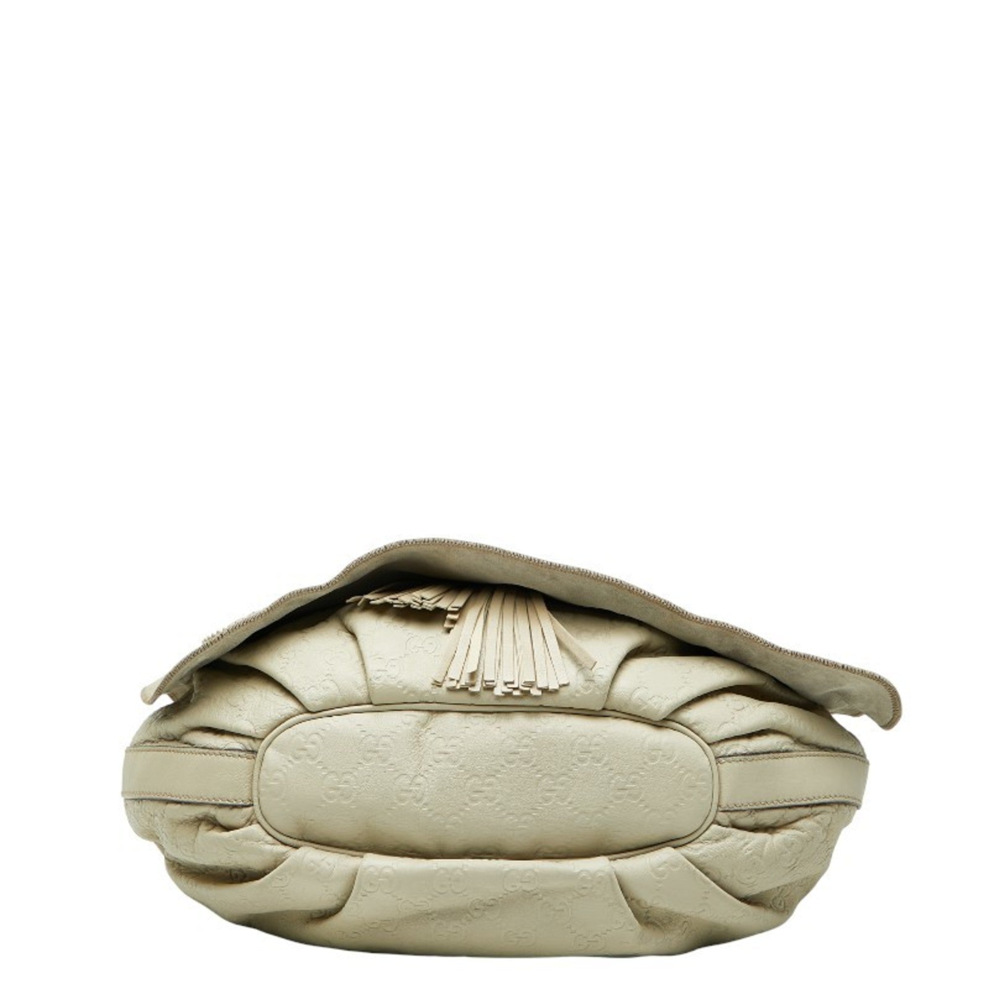 Gucci Ivory White Leather Shoulder Bag (Pre-Owned)