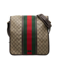 Gucci Beige Multi-Color Pvc Leather Shoulder Bag (Pre-Owned)