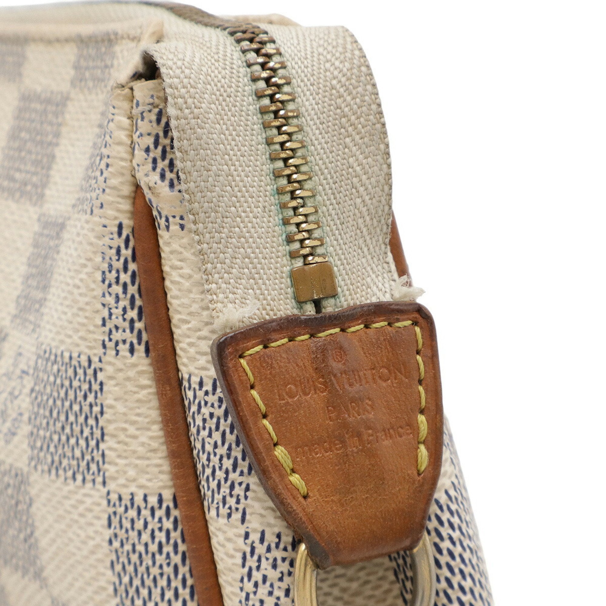 Louis Vuitton Damier Azur Ivory Damier Azur Shoulder Bag (Pre-Owned)